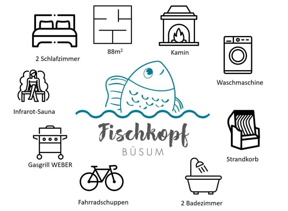 Ferienhaus Fischkopf Büsum Exterior foto